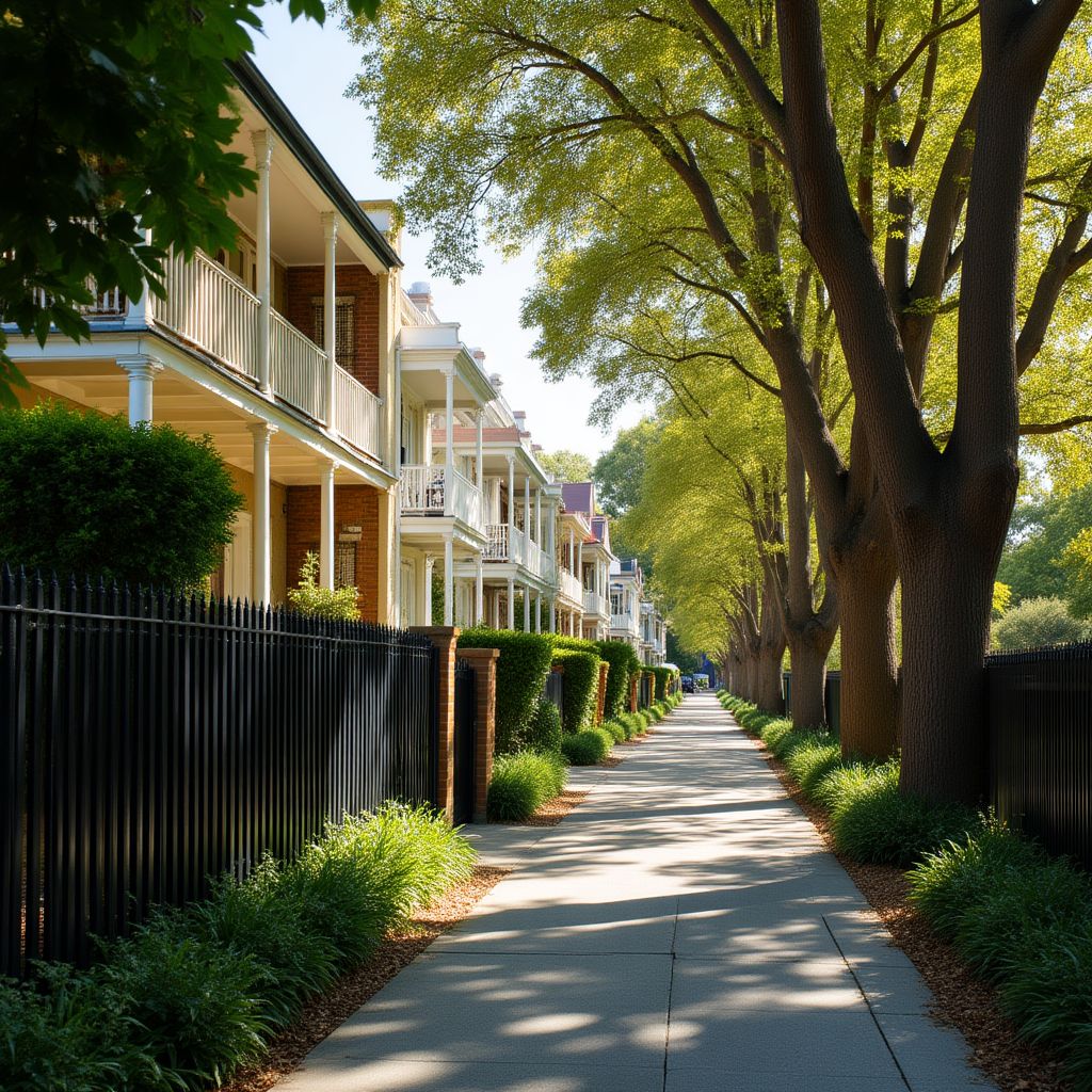 Camberwell Junction with historic buildings and quiet streets