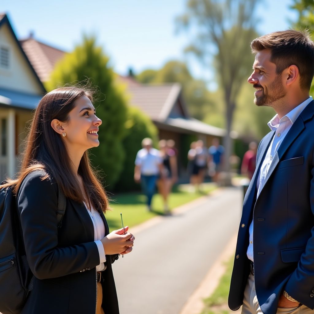 Guided tour of Melbourne neighborhood